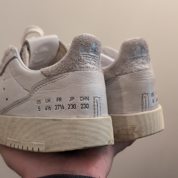 Adidas Supercourt White Leather Sneakers - Picture 6 of 10